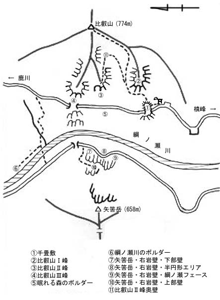 比叡山概略図